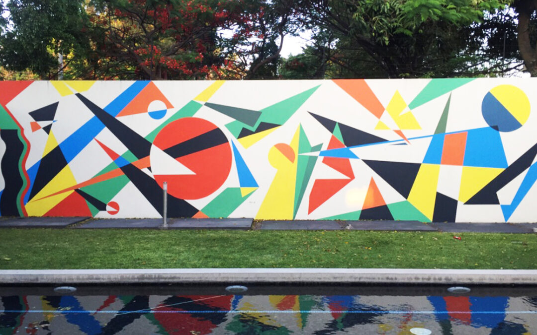 Geometric Trash Wall